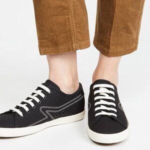 rag & bone Court Black & White Lace Up Sneakers